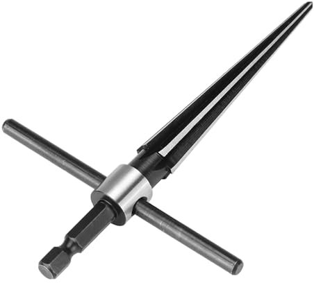 Escariador manual, taladro de orificio de puente Agujero de mano en forma de T Herramienta de perforación de mango hexagonal cónico
