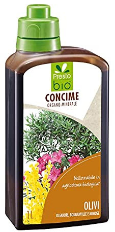 Concime organo-minerale per olivi, oleandri, bouganville e mimose