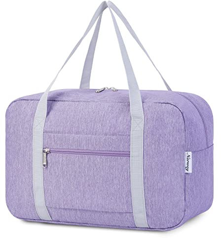 Narwey 20L Ryanair Handgepäck 40x30x20, Ryanair Handgepäck Tasche 40x20x25 Faltbare Klein Reisetasche Handgepäck Damen & Weekender Damen Herren (Lila)