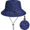 Marineblau Fischerhut Sonnenhut für Damen Herren Wasserdicht Bucket Hat Anglerhut Regenhut Sommerhut UV Schutz Strandhut Verstellbare Safari Boonie Hut