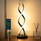 EIDEARAY Spiral LED Table Lamp Modern, Dimmable Bedside Desk Nightstand Lamp, 18W Touch Control Black Lamp with 3 Color Temperatures and USB Port, Ideal for Bedrooms, Living Rooms, Dining Rooms, Bars…