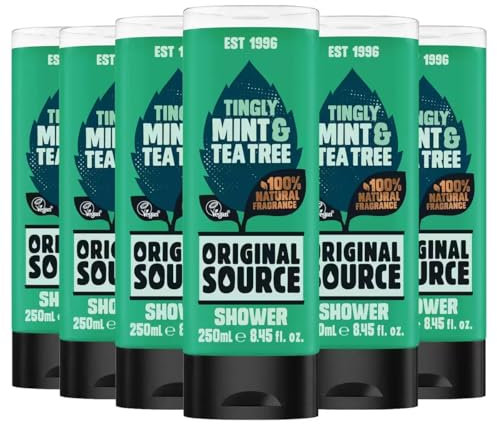 Original Source Shower Gel, 6 x 250ml (Mint & Tea Tree)