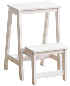 Tabouret pliant multifonction en bois et chaise d'escalier – Banc d'escalade portable pour se reposer et soulever des objets hauts – Idéal pour la maison et le jardin