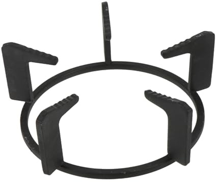 Toyvian Support de Cuisinière à Gaz en Fonte Épaisse Antidérapante, Anneau de Cuisson Rond Mat, 1 Pièce, Compatible la Cuisine Domestique, Accessoire pour Casseroles et Wok, Facile