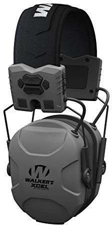Walker's XCEL Digital Electronic Hearing Protection Earmuffs with Bluetooth & Voice Clarity β Grey