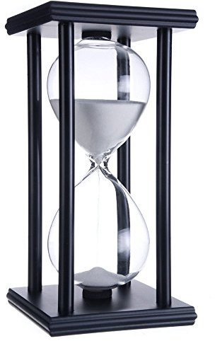 Temporizador De Reloj De Arena Durante 45 Minutos Decoración Para Cumpleaños Estante De Libros Juego De Escuela Aprendizaje Temporizador De Reloj De Arena 45 Minutos Ornamento Hourglass Timer Blanco
