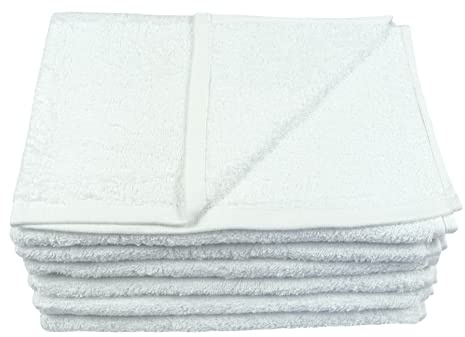 Bright Bots Reusable, Absorbent Terry Towelling Cloth Nappies 100% Cotton Soft Flat Diapers (60 x 60) (White)
