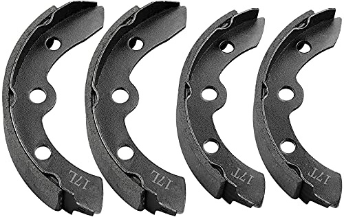 Golf Cart Brake Shoes Club Car Precedent DS 1995-up Golf Carts Replacement Brake Shoes OEM 1018232-01 Golf Cart Brake Shoe Pads Automatic Adjust (4PCS 2 Short & 2 Long)