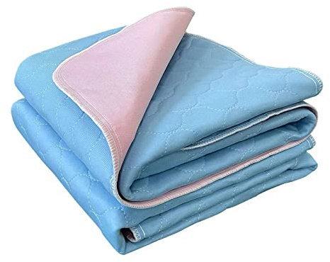 2PCS Reusable Underpads Large 34 x 36, Upgrade Cooling Waterproof Bed Pads with Heavy Absorbent, Washable for Incontinent, Potty Training, for Adult, Dogs