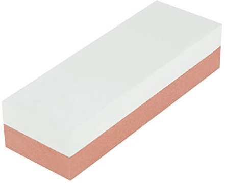 Pierre à Aiguiser Pierre à Aiguiser Deux Côtés Vert et Rouge Grain 400 et 1500 Pierre Humide Aiguiseur de Couteaux de Cuisine Corindon Pierre à Aiguiser