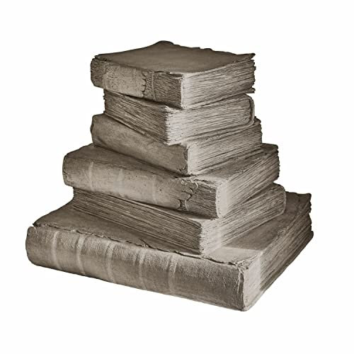 Loberon Deko-Buch Fjardo, detailreich gestaltet, antik inspiriert, Vintage-Flair, Dekoration, Dekoobjekt, Polyresin, antikgrau