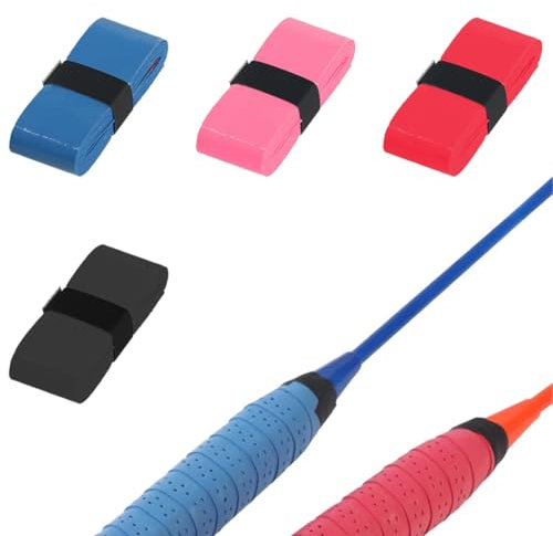 VAEIORP 4 pcs Tennis Griffband Rutschfestes Griffband Badmintonschläger Overgrip Tennisschläger für Tennisschläger Badminton Squash Schläger