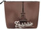 Kycvds Piccola borsa per cosmetici con motivo a Torre Eiffel con caffè parigino, accessori da viaggio, scatola per cosmetici, regalo di compleanno o regalo di Natale, Nero , Taglia unica