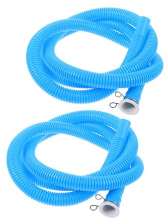 KONTONTY 2piezas Manguera De Entrada De Agua Para Lavadora Manguera De Drenaje De Lavadora De Extensión De Metros Color Azul Tubo De Suministro De Agua Para Semiautomática