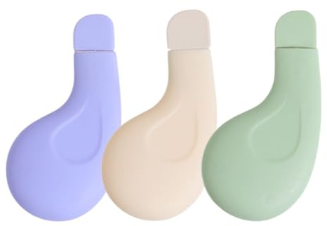 3 Pezzi Spatola per Punti Neri, Estrattore per Punti Neri per Naso e Viso, Strumento per Pulizia Profonda della Pelle e Rimozione Comedoni (Verde, Viola, Beige)