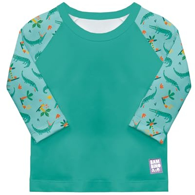 Bambino Mio, UPF 40+ Sun Protection Long Sleeve Swim Guard Rash Top for Baby and Toddler, Boys and Girls