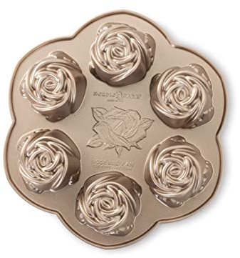 Nordic Ware 85147AMZ Rose Bud Pan, Aluminum, Copper