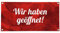 Vispronet PVC-Banner Wir haben geöffnet ✓ Made in Germany ✓ 75x150 cm ✓ mit Metallösen & Befestigungsmaterial