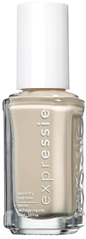 essie Schnelltrocknender Nagellack „expressie“, Vegane Formel ohne Inhaltsstoffe tierischen Ursprungs, Nr. 440 daily grind, Weiß, 1 x 10 ml