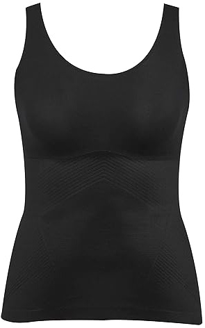 Spanx Women's Tank Shapewear Briefs, Black/White, XL