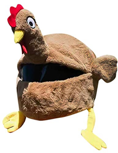 Huamengyuan Plüsch Motorradhelm Überzug - Lustige Türkei Cartoon Helm Mütze und Hut Abdeckung für die Meisten Integralhelme