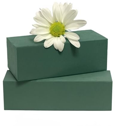 Caliko - 2x Wet Brick Floral Foam Block | 23x11x7cm Large Wet Florist Foam Bricks for Fresh Flowers | Best Flower Arranging Accessories For Wedding Aisle, Birthdays & Home Decoration.