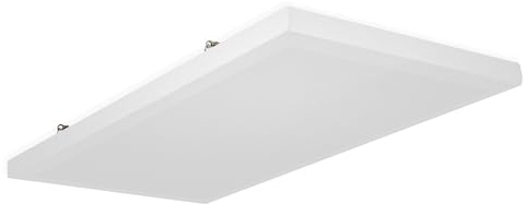 SILENT4® Ljudisolerande vägg och tak 120 x 60 x 5 cm, akustisk bild, akustiska paneler med akustisk ull, skruvmontering, mätbar förbättrad rumsakustik tack vare akustiska plattor med tygskydd i vitt