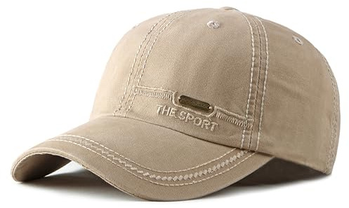 AYPOW Basebollkeps herr 100 % tvättad bomull mjuk vintage herrhatt löpning keps andas justerbar vardaglig utomhus sport visir hatt för golf tennis träning