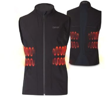 Lenz Heat 1.0 Gilet Chauffant pour Femmes, Noir, XS