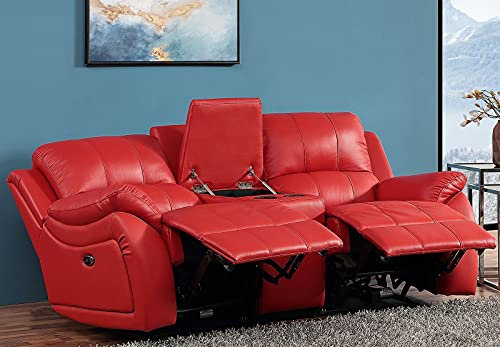 Mapo Möbel Elektrisches Ledersofa Kinosofa Fernsehsofa 5129ee-Cup-2-8401