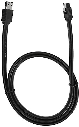 Câble SATA, Adaptateur de Câble de Données en PVC de 1 M avec Interface ESATA, Câble ATA Série avec Interface SATAII Adapté pour Disque Dur Externe