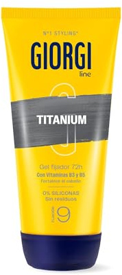 Giorgi Line Elastique cheveux en titane absolu, 0 % silicone, dure 48 heures sans résidus, très résistant et léger, peut contenir 5 à 170 ml