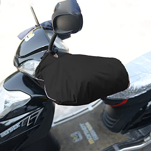 Motorcycle Grip Handlebar Muff Gloves Winter Warm Motorbike Handlebar Gloves Outdoor Cycling Gloves Windproof Waterproof Scooter Bike Handlebar Mittens Thicken Motorcycle Hand Warmer for Women Men