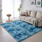 VOFUSHON Wohnzimmer Hochflor Teppich,Shaggy Flur Läufer Teppich Modern Flauschiger Weich Bunte Batik Teppich Groß für Wohnzimmer Deko/Schlafzimmer/Kinderzimmer(Navy blau,200 x 300 cm)