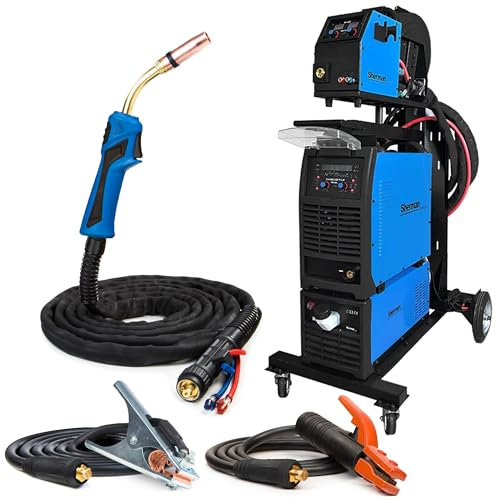 Sherman DIGIMIG 500 PULSE - 500 A poste a souder mig avec gaz 400V - MIG/MAG, MMA, TIG - pulsé et double pulsé, synergie - soudage par points, soudobrasage - 4 roulettes
