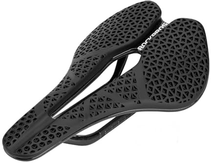 ROCKBROS Sella per bicicletta stampata in 3D, comoda, traspirante, impermeabile, design ergonomico, per mountain bike, cyclette, bici da strada, uomini e donne