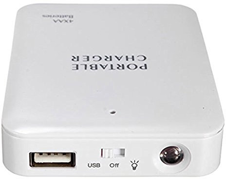 jiyaohui Cargador USB Portátil Banco de Energía USB Cargador de Batería Externa Caja de Potencia Cargador de Rescate Cargador 4X AA para 6 6plus Smartphones, Tablets, Reproductor MP3 y más
