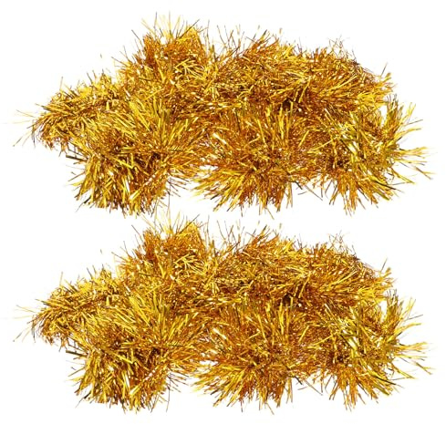 PAMINGONO 20 Pezzi Pompon da Ballo Dorati Manico in Plastica Pompon per Cheerleading Sportivo e Spirito di Squadra Accessori Portatili per Esibizioni e Eventi Sportivi