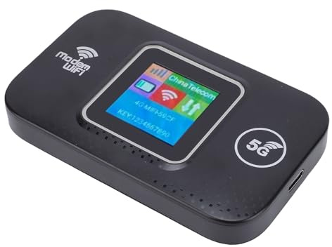 KAKAKE 300Mbps 5G LTE Mobile Hotspot Router Stable Signal Fast Internet for 12 Devices, Multi Band Compatibility, for Online Gamers (ABS Material)