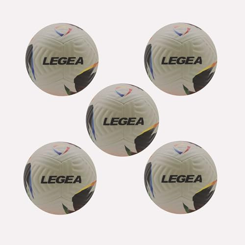 LEGEA Ballon de football supérieur 3 premiers kicks, ballon de sport 12 panneaux PU pack 5 pour enfants jusqu'à 9 ans
