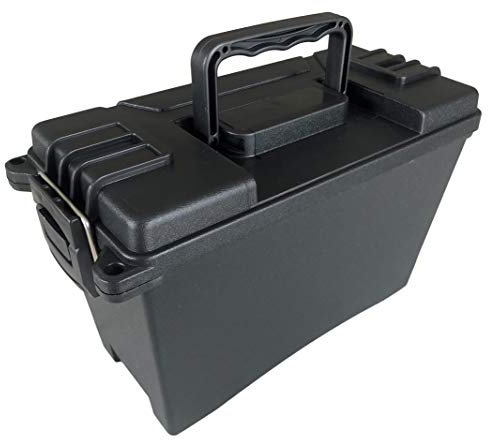 DARLINGTON & Sohns Munitionskiste Kunststoff Schwarz Munitionsbox Tragegriff Einklappbar Stapelbar Aufbewahrung