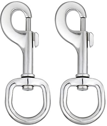 Swivel Snap Hooks Dog Lead Clip Clasp Heavy Duty Swivel Eye Bolt Snap Hooks Pet Leashes Clip Trigger Clip 4.3 inch 2pcs for Linking Pet Collar Bag Strap