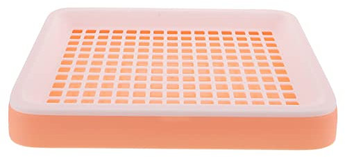 ULTECHNOVO Zwerg Kaninchen Großer Katzentoilette: Meerschweinchen- Training Pan Cage Accessoires Toilettenschale für Ratten Hamster Frettchen Rosa