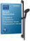 Duravit Universal Duschsystem, Duschset mit 3 Strahlarten (Rain, Pulse, Mono), Duschstange (700 mm) mit höhenverstellbarer Handbrause, Brauseschlauch mit Verdrehschutz, Schwarz Matt