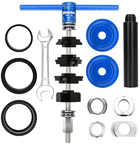 Mimoke Professionelles Fahrrad Innenlager Werkzeugset Kompatibel mit PF30 BB30 BB86 BB91 BB92 Installieren und Entfernen Präzisions Wartungskit für Fahrradbegeisterte und Mechaniker (Blau)