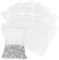 Gjinxi Fine Mesh Bag Aquarium with Zipper 10pcs Mesh Filter Media Bags, Reusable Net Fish Tank for Activated Carbon, Storage Colanders Bag, Compatible with Cleaner, Air Pump & Water Maintenance, White