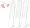 BQRKOTM 3 Piezas Limas de Uñas Vidrio, Pulidor de Uñas de Vidrio, Limas de Uñas Profesionales, Limas de Uñas de Doble Cara Limas de Pulido (cabeza redonda/cuadrada/puntiaguda)