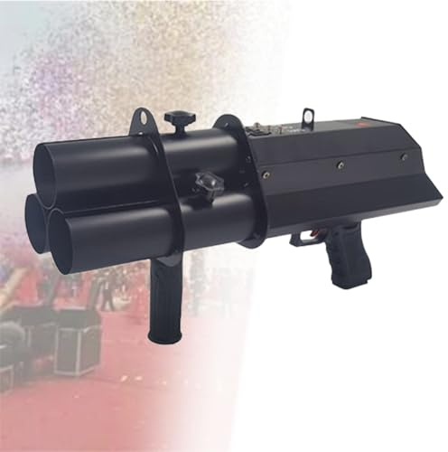 Lanzador De Confeti, Confeti EléCtrico, Pistola Rociadora De Confeti PortáTil De 3 Disparos, MáQuina De Humo, MáQuina De Efectos, Para Halloween, Navidad, Eventos Especiales,Withoutlight