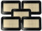 vhbw 5x Flachfaltenfilter kompatibel mit Trotec VC 15-20V Staubsauger - Filterelement