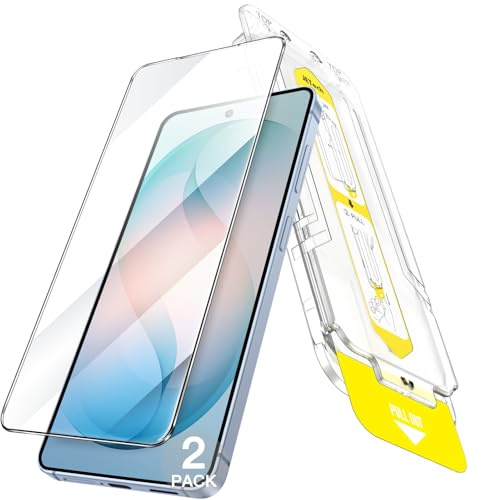 JETech Skärmskydd för Samsung Galaxy S26, 2-Pack | 10-Sekunders Enstegsinstallation, 9H Härdat Glas, Kompatibel med Fingeravtrycks-ID, HD-Klar, Fodralvänlig